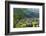 Gassho-zukuri houses and farmland in the mountain, Shirakawa-go, Japan-Keren Su-Framed Photographic Print