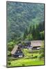 Gassho-zukuri houses in the mountain, Ainokura Village, Gokayama, Japan-Keren Su-Mounted Photographic Print