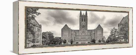 Gasson Hall at Boston College in Chestnut Hill near Boston, Massachusetts, USA-Panoramic Images-Framed Premier Image Canvas