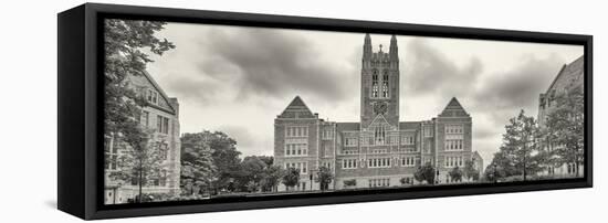 Gasson Hall at Boston College in Chestnut Hill near Boston, Massachusetts, USA-Panoramic Images-Framed Premier Image Canvas