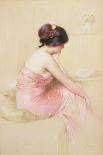 Pink Dress-Gaston Bouy-Framed Premier Image Canvas