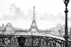 Paris, France - La Tour Eiffel-Gaston Coindre-Framed Stretched Canvas