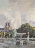Jet d'eau aux Tuileries-Gaston De La Touche-Giclee Print