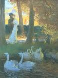 Lovers and Swans-Gaston Latouche-Giclee Print