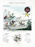 Satirical Engraving on the Fire of the Balloon of Miolan and Janinet 1784-Gaston Tissandier-Giclee Print