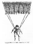 The Parachute of Fauste Veranzio, 1617-Gaston Tissandier-Framed Giclee Print