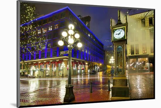 Gastown Steam Clock Vancouver-null-Mounted Art Print