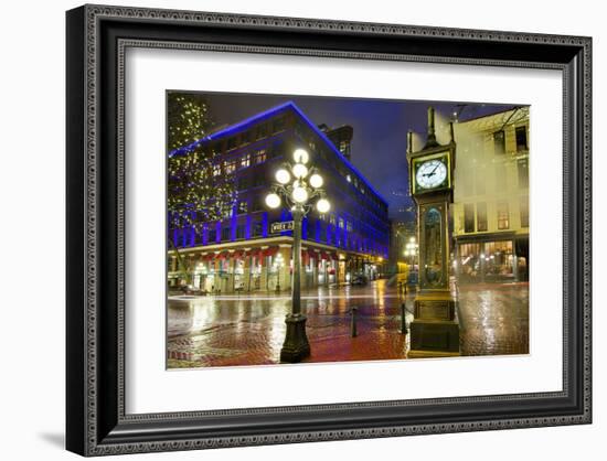 Gastown Steam Clock Vancouver-null-Framed Art Print