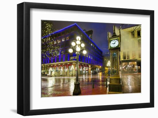 Gastown Steam Clock Vancouver-null-Framed Art Print