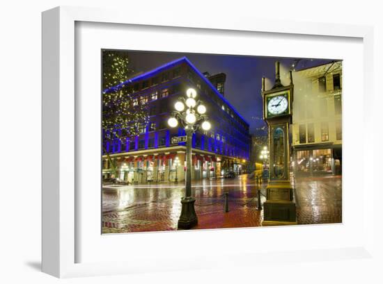 Gastown Steam Clock Vancouver-null-Framed Art Print