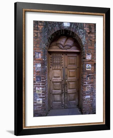 Gate and Wall Tiles Depicting Don Quixote, San Jose, Costa Rica-Scott T. Smith-Framed Photographic Print