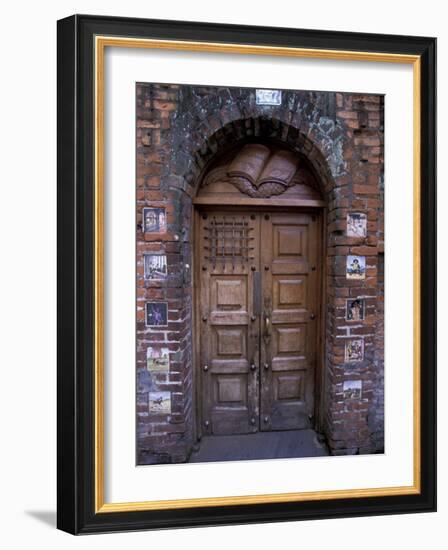 Gate and Wall Tiles Depicting Don Quixote, San Jose, Costa Rica-Scott T. Smith-Framed Photographic Print