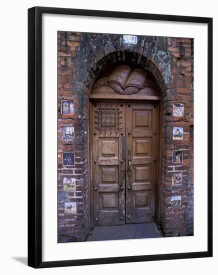 Gate and Wall Tiles Depicting Don Quixote, San Jose, Costa Rica-Scott T. Smith-Framed Photographic Print