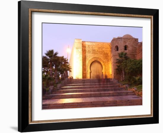 Gate and Walls of the Oudaya Kasbah, Rabat, Morocco, North Africa, Africa-Vincenzo Lombardo-Framed Photographic Print