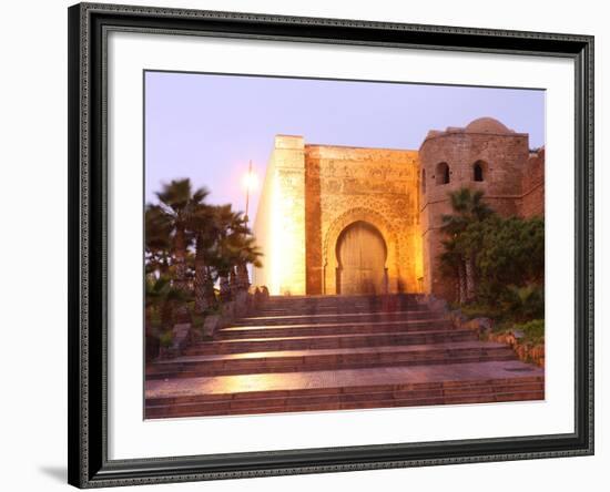 Gate and Walls of the Oudaya Kasbah, Rabat, Morocco, North Africa, Africa-Vincenzo Lombardo-Framed Photographic Print