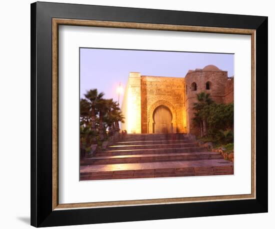 Gate and Walls of the Oudaya Kasbah, Rabat, Morocco, North Africa, Africa-Vincenzo Lombardo-Framed Photographic Print