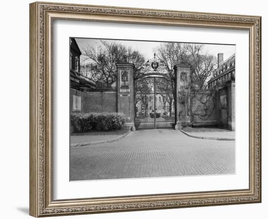 Gate Entrance to Harvard University-null-Framed Photographic Print