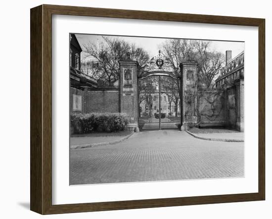 Gate Entrance to Harvard University-null-Framed Photographic Print