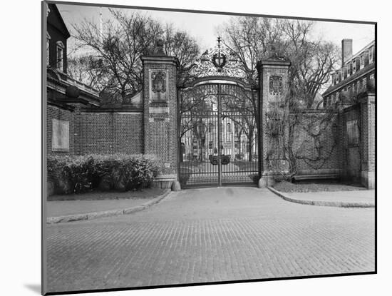 Gate Entrance to Harvard University-null-Mounted Photographic Print