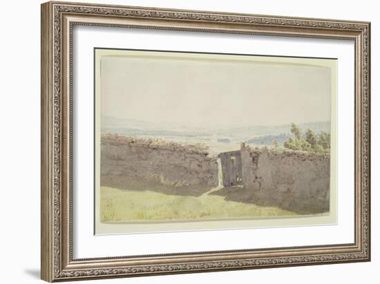 Gate in the Garden Wall-Caspar David Friedrich-Framed Giclee Print