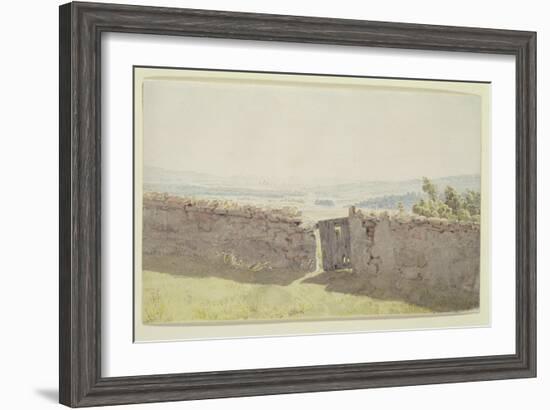 Gate in the Garden Wall-Caspar David Friedrich-Framed Giclee Print