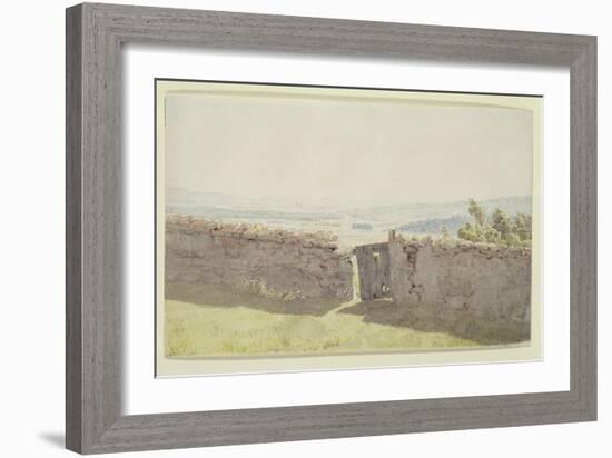 Gate in the Garden Wall-Caspar David Friedrich-Framed Giclee Print