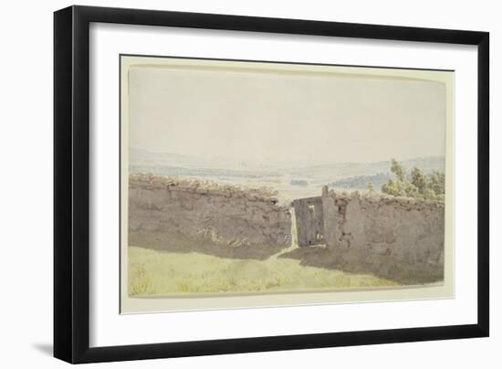 Gate in the Garden Wall-Caspar David Friedrich-Framed Giclee Print