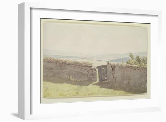 Gate in the Garden Wall-Caspar David Friedrich-Framed Giclee Print