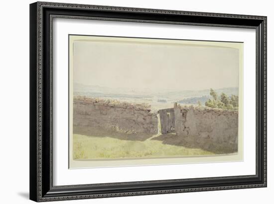 Gate in the Garden Wall-Caspar David Friedrich-Framed Giclee Print