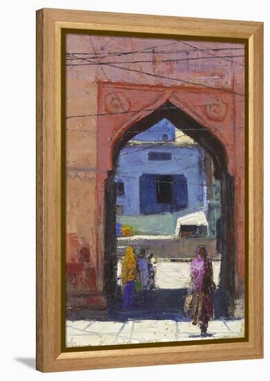 Gate, Jodphur, 2017-Andrew Gifford-Framed Premier Image Canvas