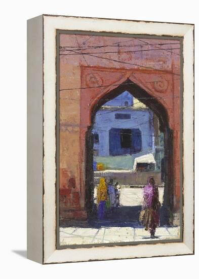 Gate, Jodphur, 2017-Andrew Gifford-Framed Premier Image Canvas