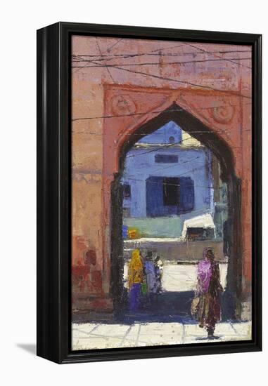 Gate, Jodphur, 2017-Andrew Gifford-Framed Premier Image Canvas