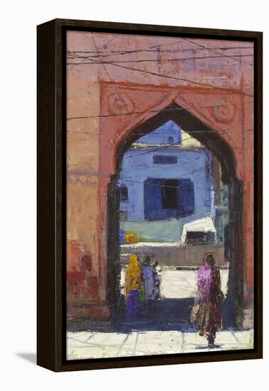 Gate, Jodphur, 2017-Andrew Gifford-Framed Premier Image Canvas