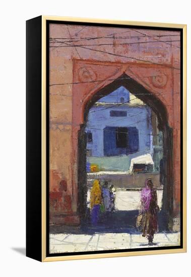 Gate, Jodphur, 2017-Andrew Gifford-Framed Premier Image Canvas