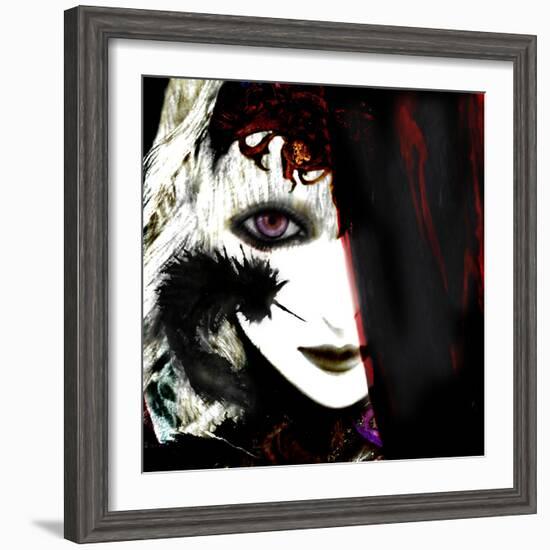 Gate Keeper: Black &Purple-Meiya Y-Framed Giclee Print