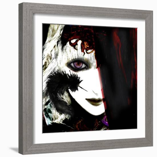 Gate Keeper: Black &Purple-Meiya Y-Framed Giclee Print