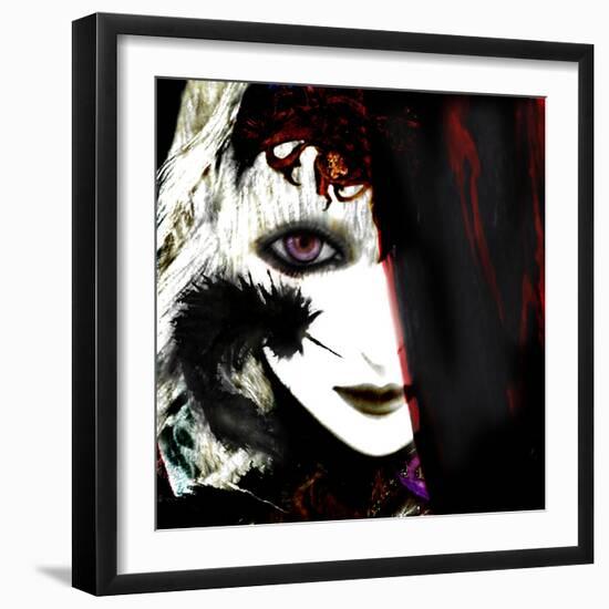 Gate Keeper: Black &Purple-Meiya Y-Framed Giclee Print