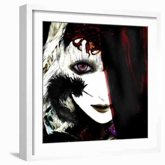 Gate Keeper: Black &Purple-Meiya Y-Framed Giclee Print