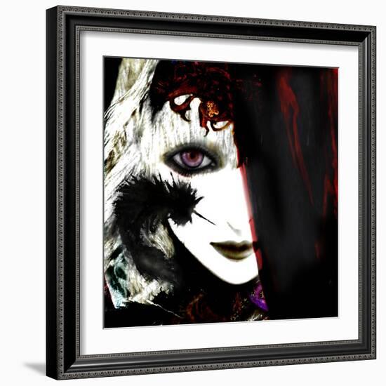 Gate Keeper: Black &Purple-Meiya Y-Framed Giclee Print