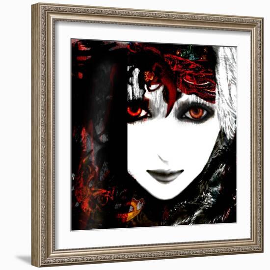 Gate Keeper: Scarlet and Yellow-Meiya Y-Framed Giclee Print