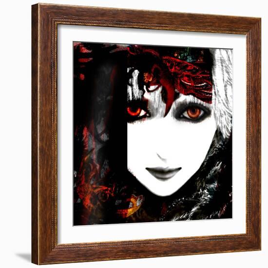 Gate Keeper: Scarlet and Yellow-Meiya Y-Framed Giclee Print