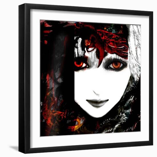 Gate Keeper: Scarlet and Yellow-Meiya Y-Framed Giclee Print