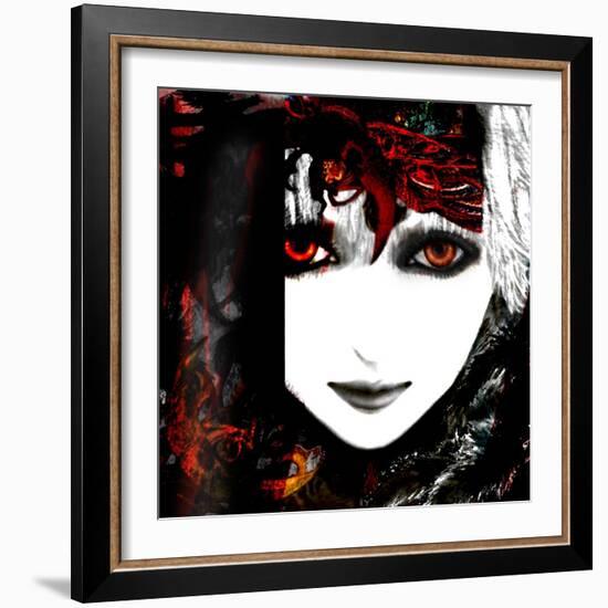 Gate Keeper: Scarlet and Yellow-Meiya Y-Framed Giclee Print