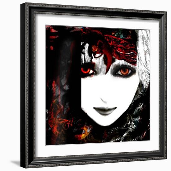 Gate Keeper: Scarlet and Yellow-Meiya Y-Framed Giclee Print