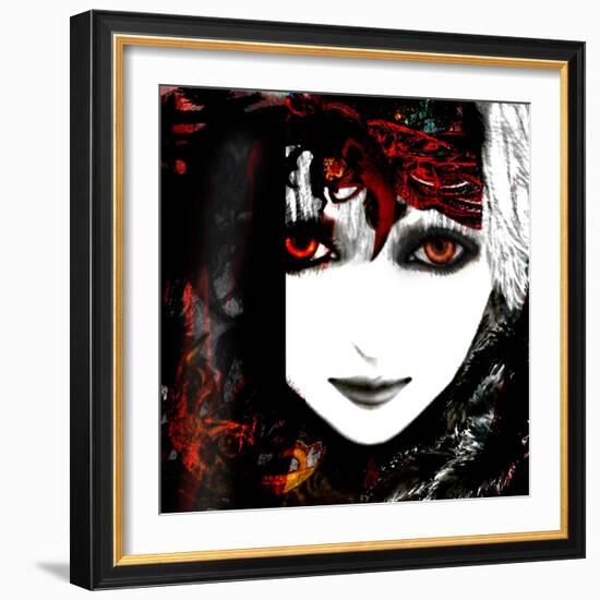 Gate Keeper: Scarlet and Yellow-Meiya Y-Framed Giclee Print