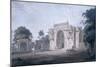 Gate Leading to a Mosque, Chunargarh, Uttar Pradesh (Coloured Aquatint)-Thomas Daniell-Mounted Giclee Print