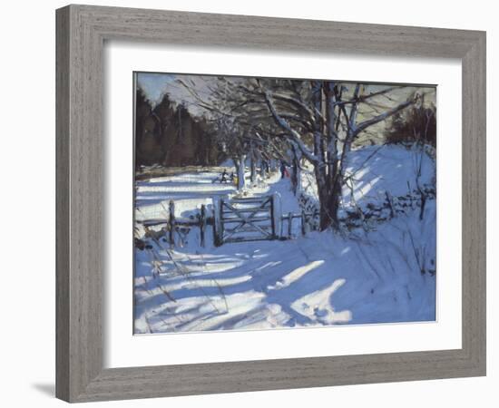 Gate Near Youlgreave, Derbyshire-Andrew Macara-Framed Giclee Print