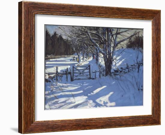 Gate Near Youlgreave, Derbyshire-Andrew Macara-Framed Giclee Print