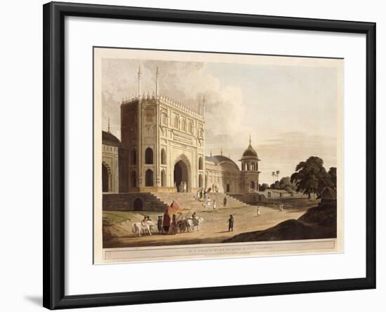 Gate of a Mosque Built by Hafiz Ramut, Pillibeat, 1825-1826-Thomas & William Daniell-Framed Giclee Print