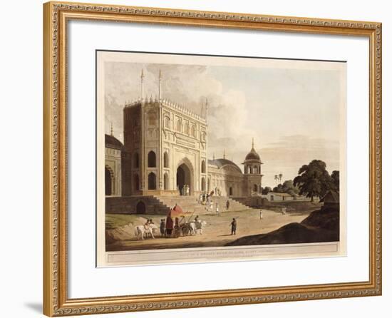 Gate of a Mosque Built by Hafiz Ramut, Pillibeat, 1825-1826-Thomas & William Daniell-Framed Giclee Print